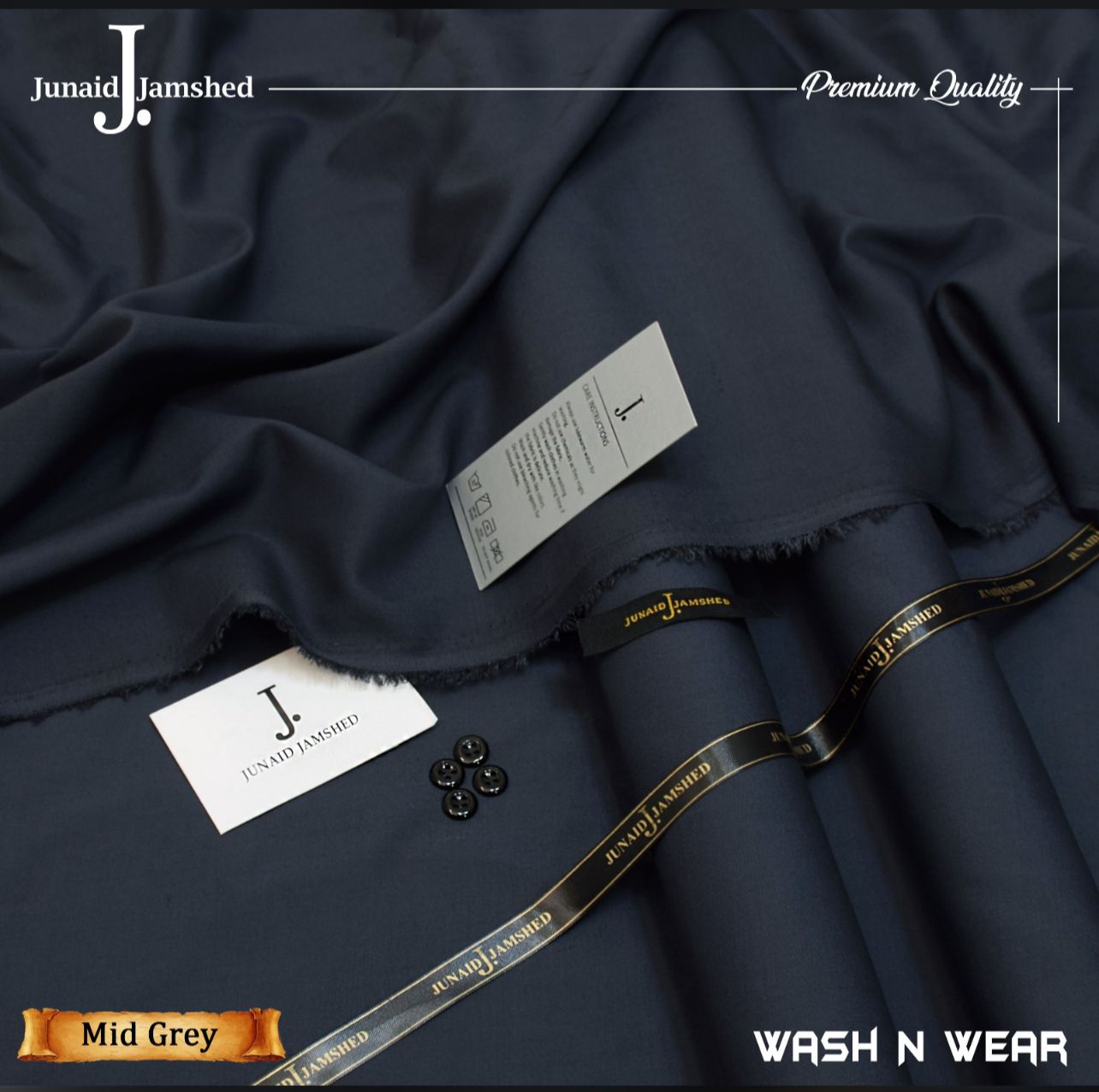 J.Wash N Wear-Mid Grey