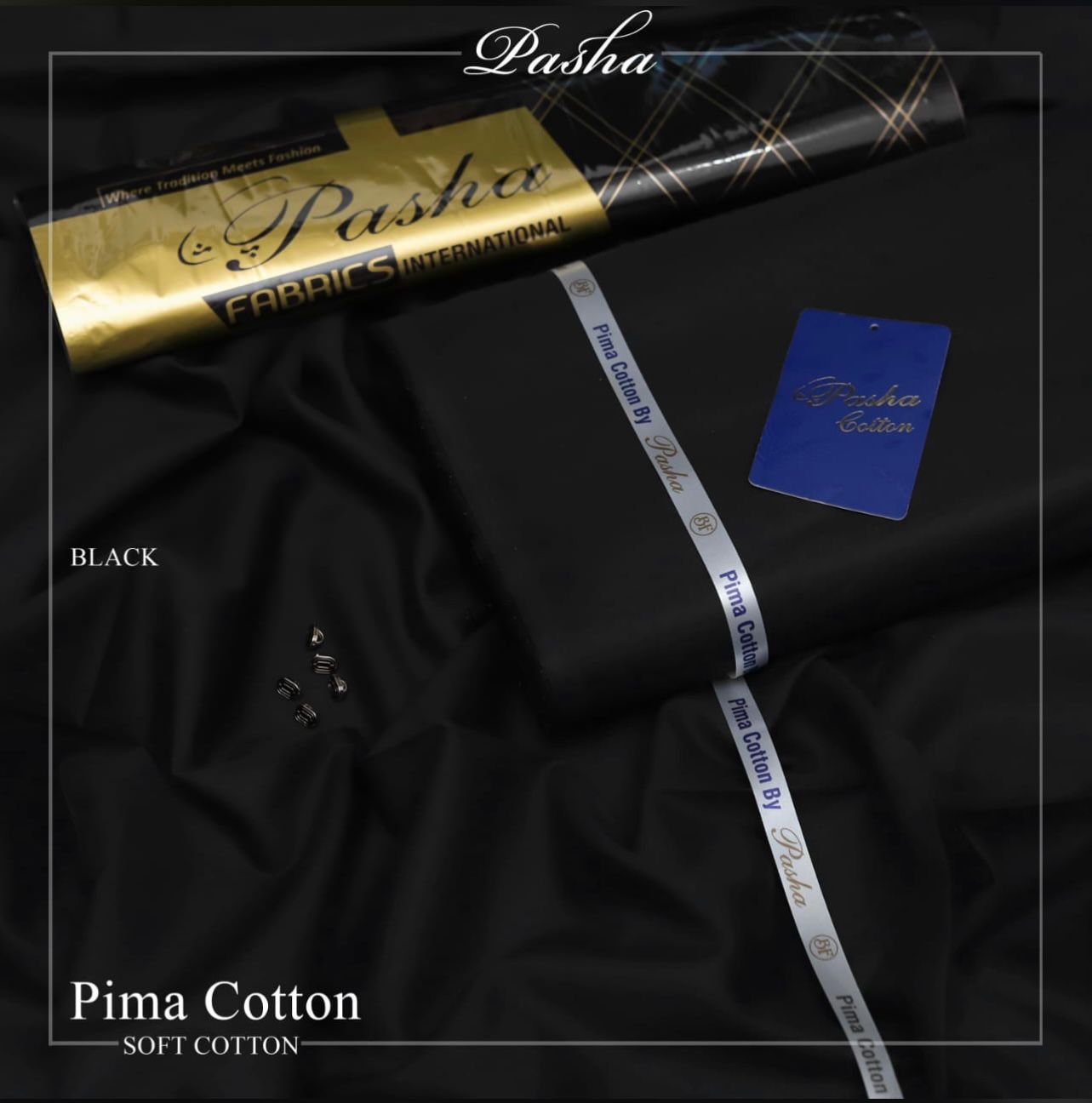 Pasha Soft Cotton-Black