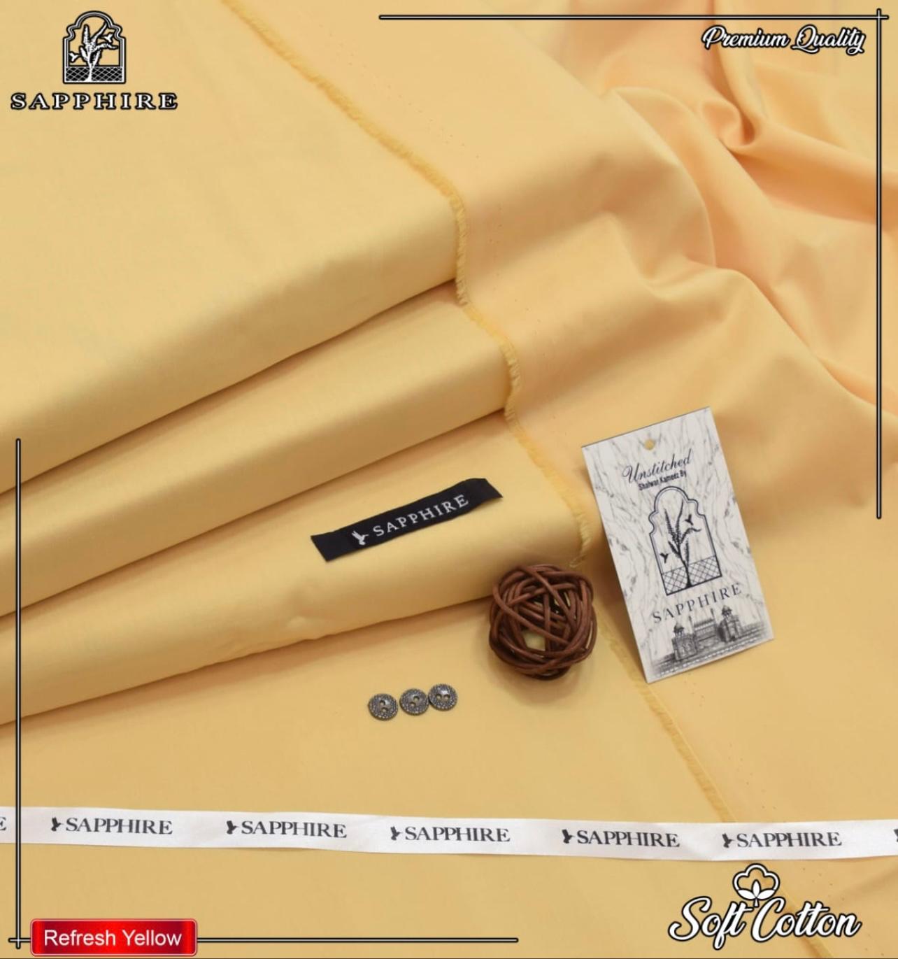 Sapphire Stiff Cotton-Yellow