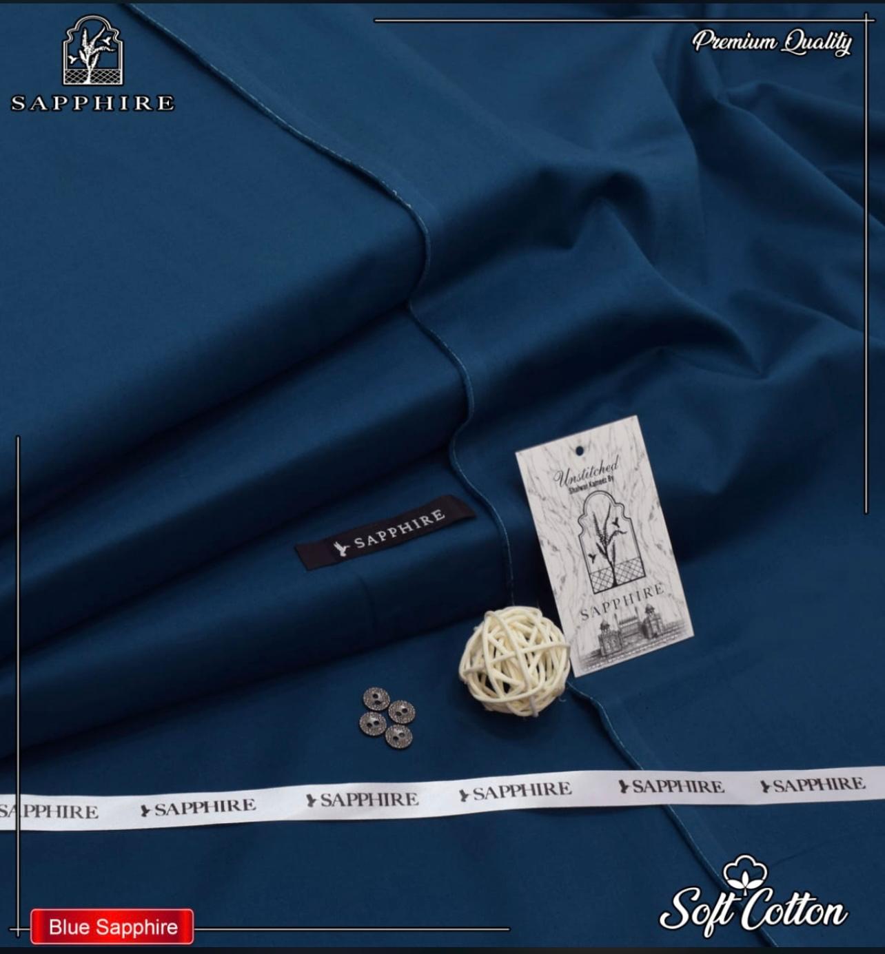 Sapphire Stiff Cotton-Zinc
