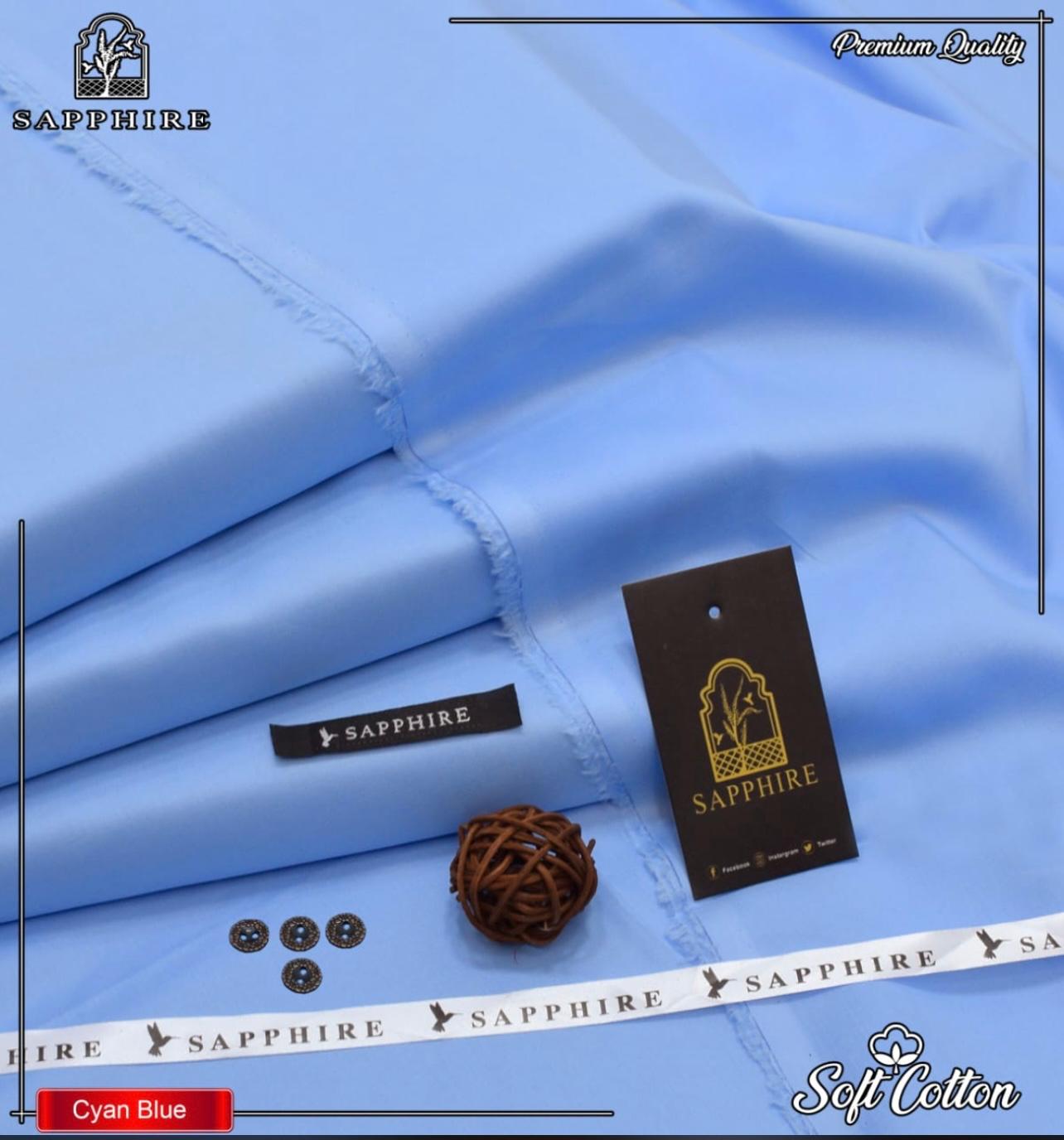 Sapphire Stiff Cotton-Sky