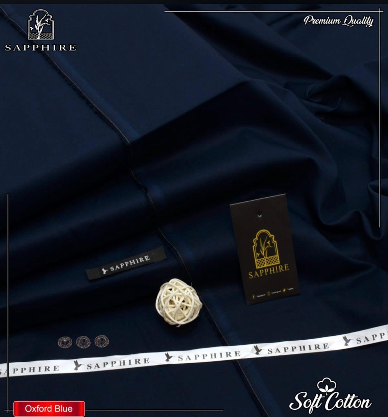 Sapphire Stiff Cotton-Navy