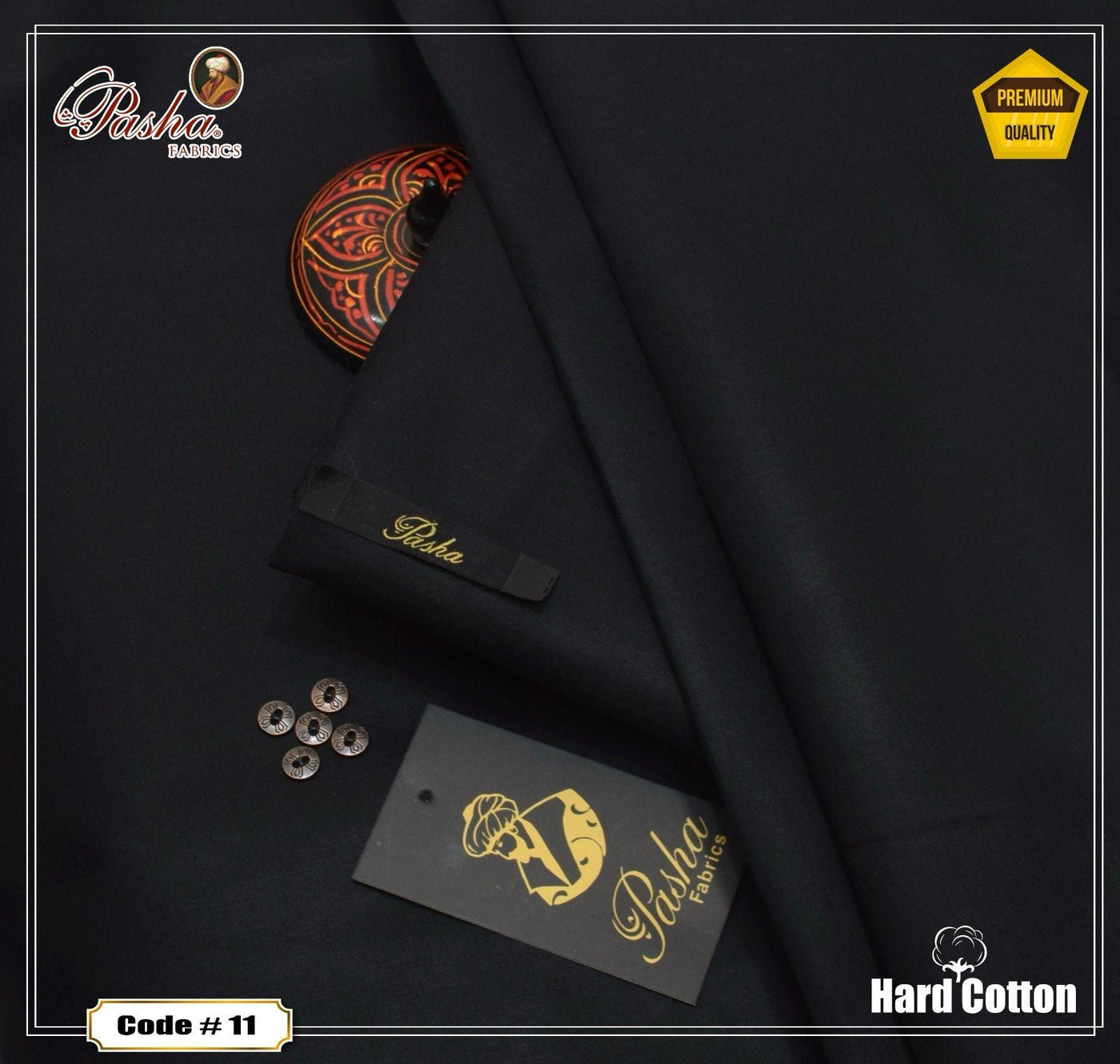Pasha Hard Cotton-Black