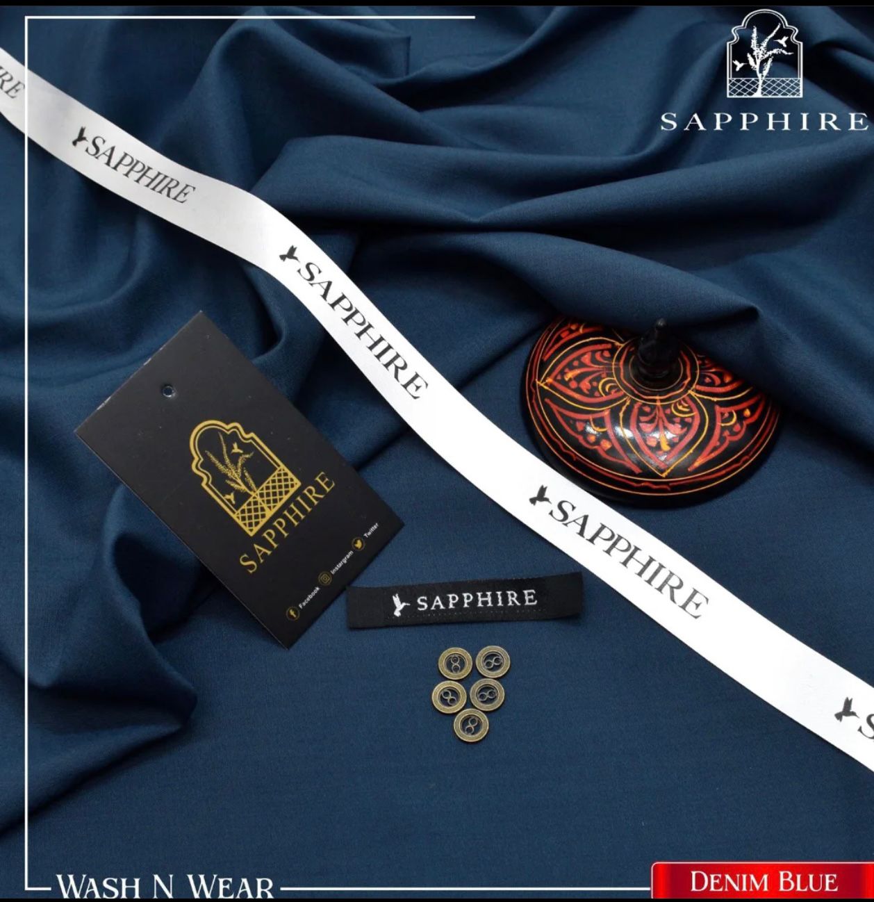 Sapphire Dark Blended-Denim Blue